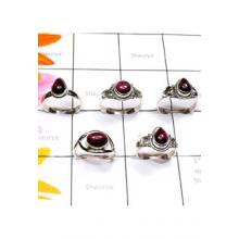 RBS892-Wholesale Lot Garnet Cab Gemstone Small Size Designer Ring With 925 Sterling Silver