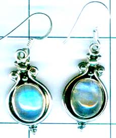 Silver export collection gem stone earring-w8e006
