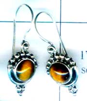 Silver export collection gem stone earring-w8e040