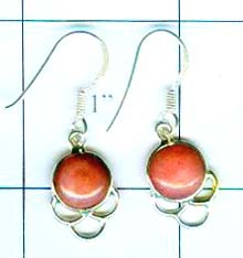 Silver export collection gem stone earring-w8e053
