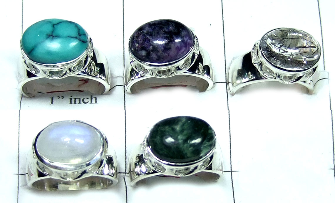 92.5 Sterling silver Mix Stone Value Pack-JVR003