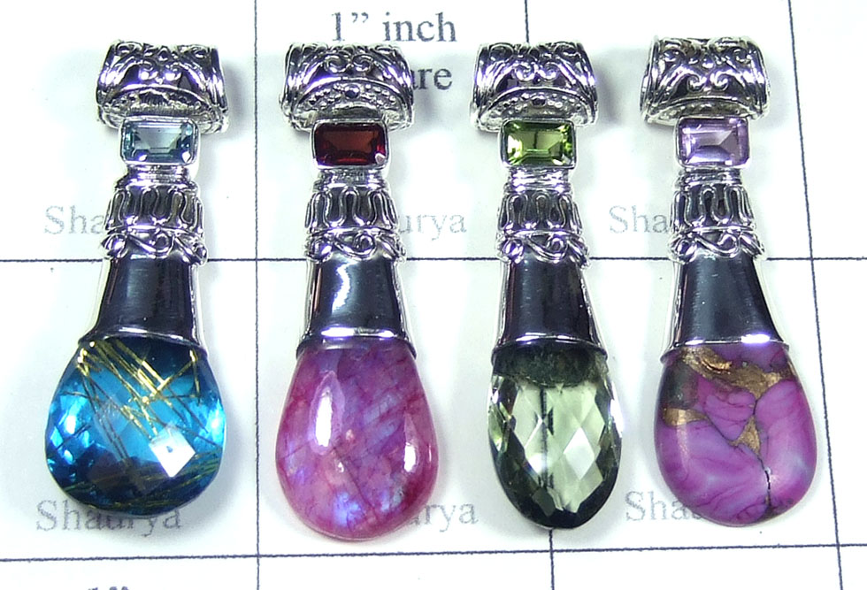Silver Drop Pendants-SYP164