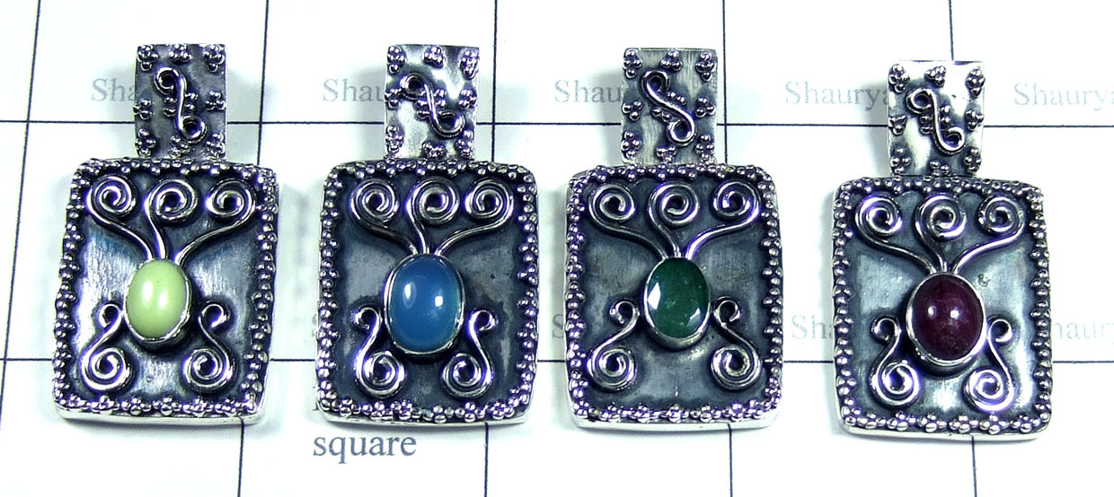Silver fine work PendantsSYP166