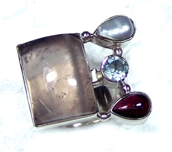 Silver Chunky Ring-jnscsr028