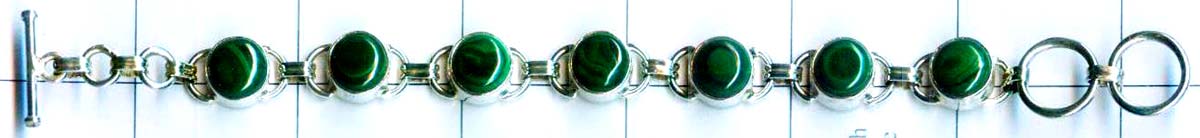 Silver cabochon bracelet-jsk2b014