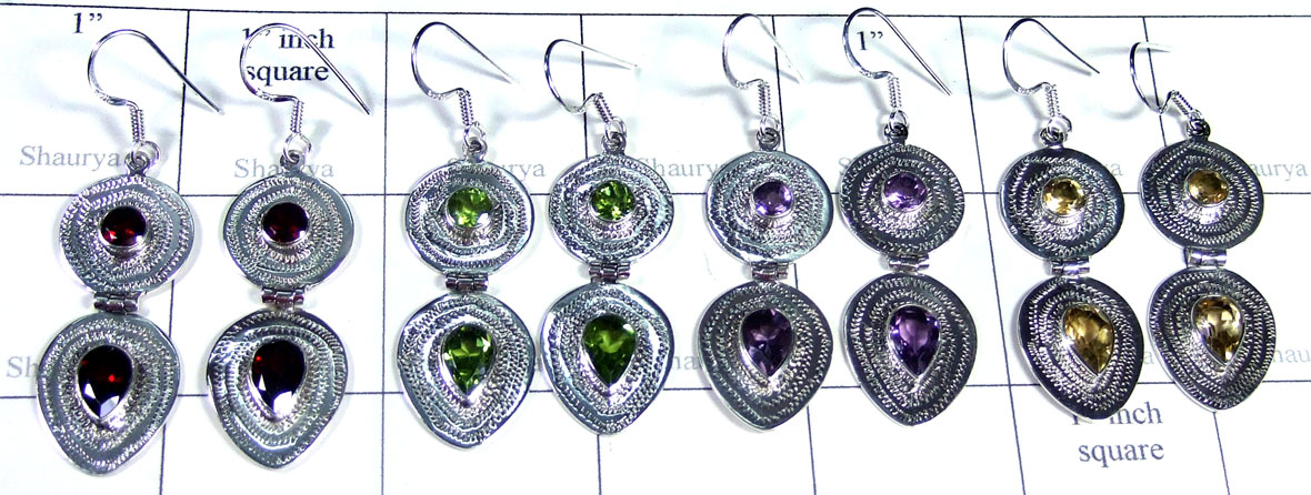 4 Prs Wholesale silver  Earrings - jye236
