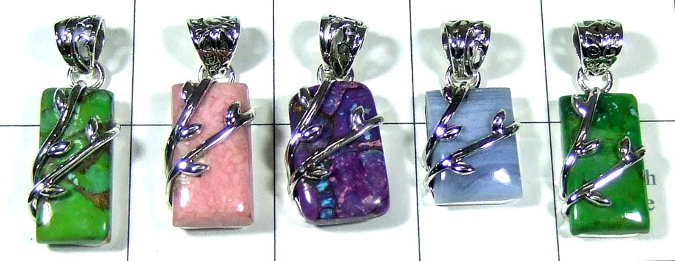 Handmade silver Pendants 5 Pcs-jyp485