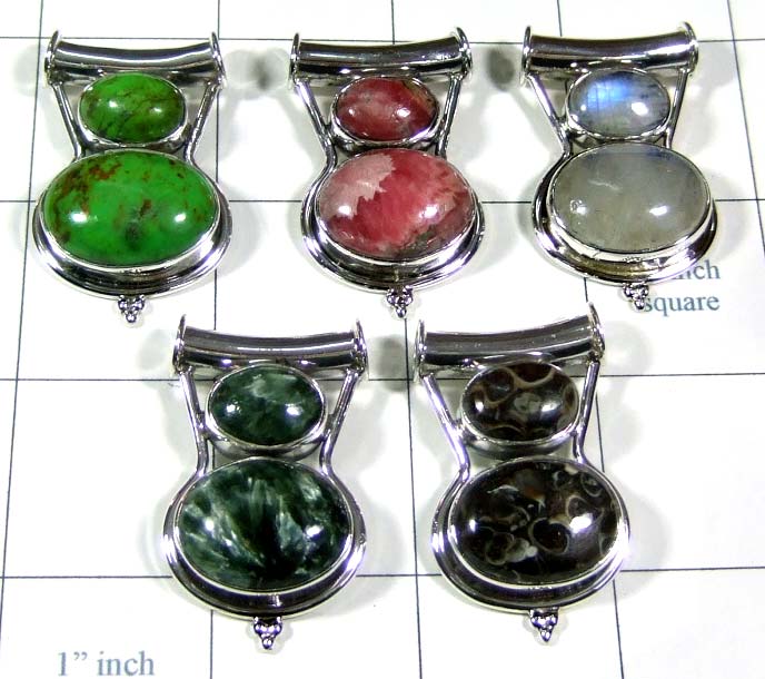 Silver Pendants 5 Pcs-jyp508