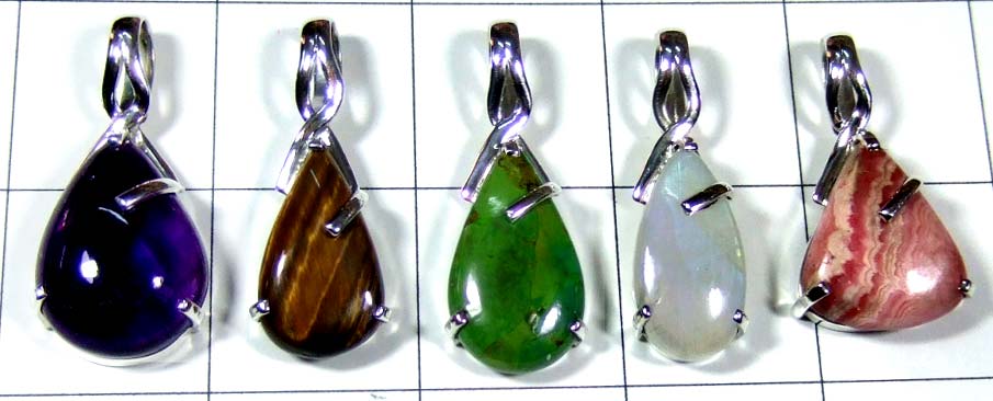 Silver Pendants 5 Pcs-jyp512