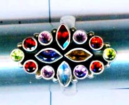 Many cut stone Ring-nscsr009