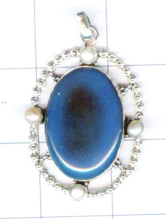 Lapis and multistone rainbow pendant-ssqasipe1010