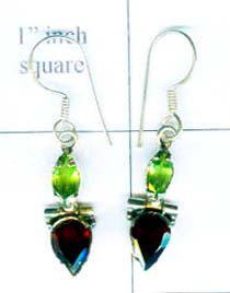 Handmade silver gemstone earring-ss4e015