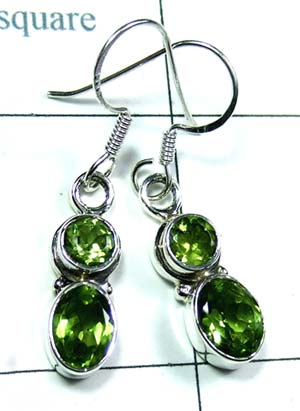 Sterling silver gems Earring-ss4e089