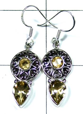 Sterling silver gems Earring-ss4e090