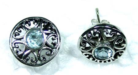 Sterling silver gems Earring-ss4e092