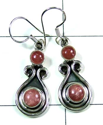 Cabochon silver gems Earring-ss4e110