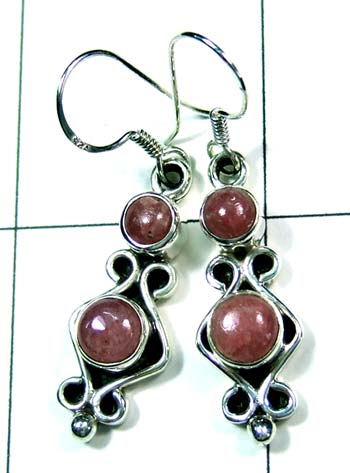 Cabochon silver gems Earring-ss4e111