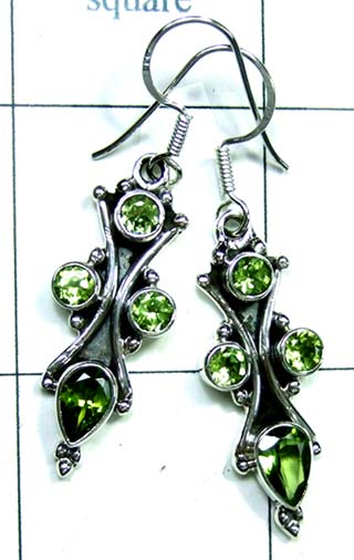 Sterling silver gems Earring-ss4e193