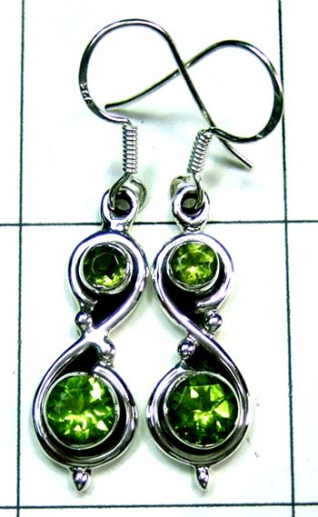 Sterling silver gems Earring-ss4e195