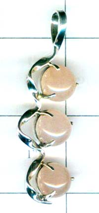 Wholesale Silver Rose quartz Pendant-ss4p001
