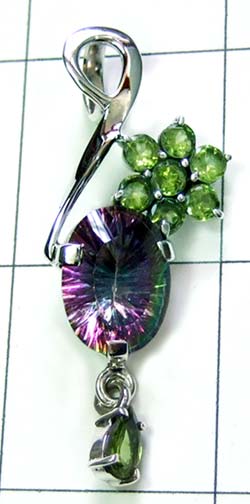 Glorious silver Gems Pendant-ss4p164