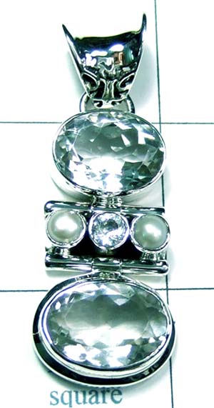 Silver gemstone Pendant india-ss4p197