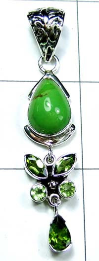 Silver gemstone Pendant india-ss4p199