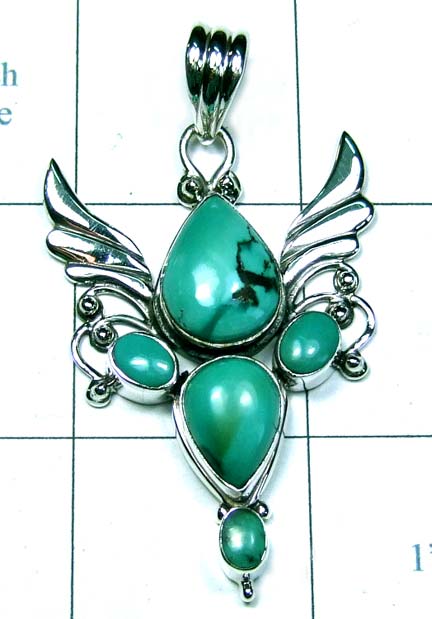 Silver gemstone Pendant india-ss4p201