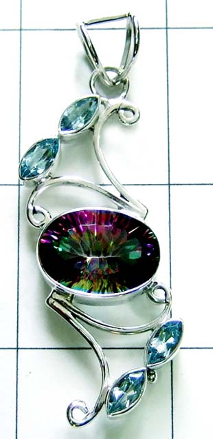 Exclusive faceted gems Pendant-ss4p274