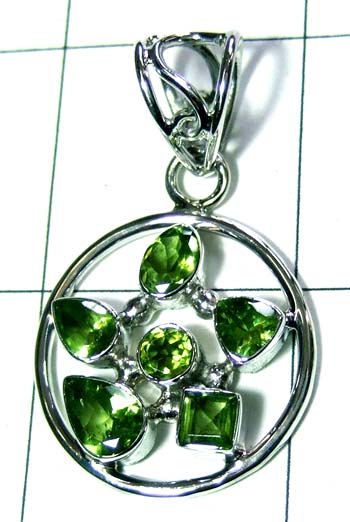 Sterling silver gemstone Pendant-ss4p342