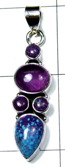 Silver Color gemstone Pendant-ss4p367