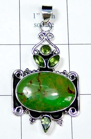 Color gems Pendant-ss4p399