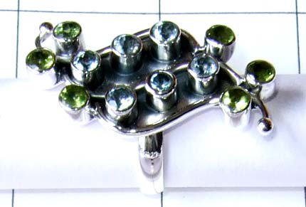 Stylish silver Oxodized Ring-ss4r035