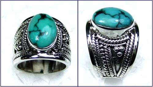 Semiprecious gems silver Ring-ss4r169