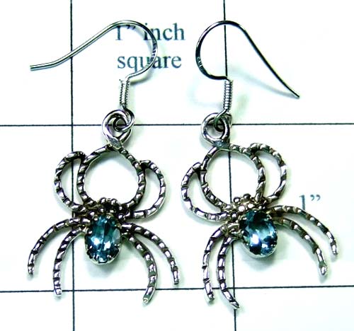 Sterling silver Spider Earring-ss5e001