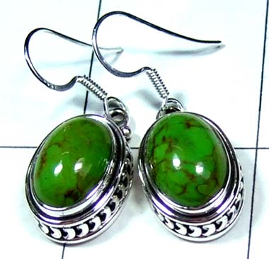 Mohave green Turquoise Earring-ss5e085