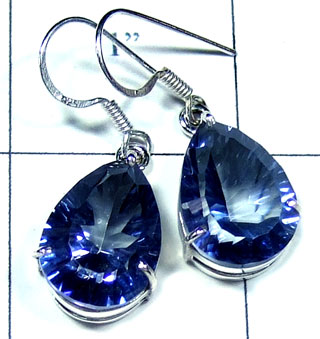 Silver Blue Mystic Earring-ss5e117