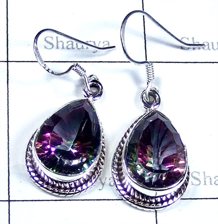 Wholesale silver faceted Earring-ss5e125