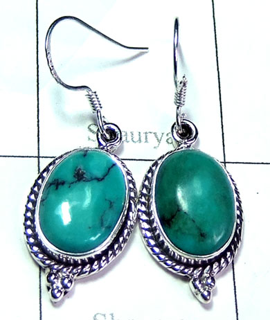Sterling silver Turquoise Earring-ss5e158