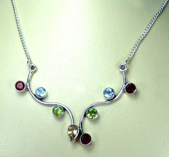 Sterling silver Necklace-ss5n003