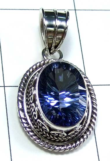 Semiprecious silver gems Pendant-ss5p050