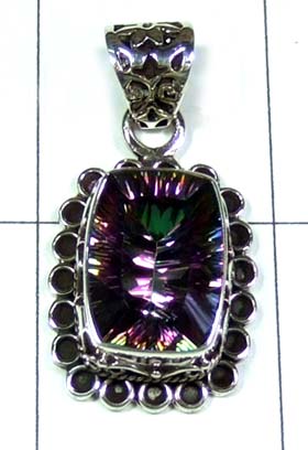 Sterling silver gems Pendant-ss5p134