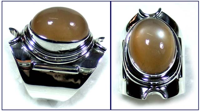 Sterling silver cats eye Ring-ss5r079