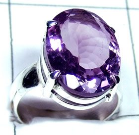 Sterling silver faceted Ring-ss5r105