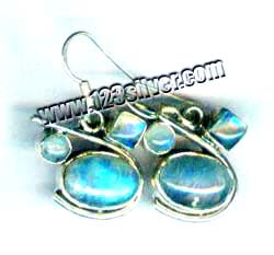 Silver gems Earring-w2ec012