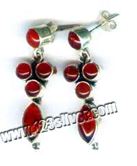 Silver gems Earring-w2ec013