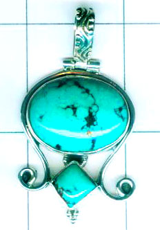 Oxodized Sterling silver Pendant-w9p235