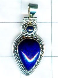 Oxodized Sterling silver Pendant-w9p279