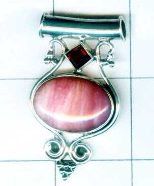 Oxodized Sterling silver Pendant-w9p290