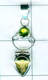 Oxodized Sterling silver Pendant-w9p295